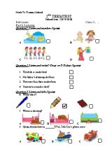 Đề kiểm tra môn Tiếng Anh Lớp 3 - Bài số 2 - Năm học 2019-2020 - Trường Tiểu học Minh Trí (Có đáp án)